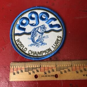 Vintage ROGERS World Champion Lures Fishing Patch